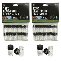 Sluice Monkey (24) 1″ Glass Vials for Your Gold Panning