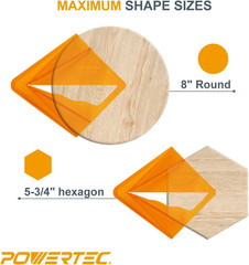 Plastic Center Finder Tool for 8 Inch Square, Round, Octagon and 5-3/4 Inch Hexa