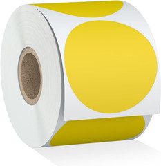 2″ 750 Labels Circle Direct Thermal Stickers Labels Roll Compatible wi