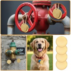 25 PCS 1 Inch Circle Solid Brass Tags Stamping Blanks Key Round Golden Hole