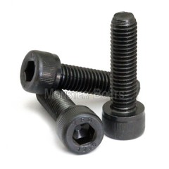 M5 Socket Head Cap Screws, 12.9 Alloy Steel w/ Black Oxide DIN 912, Coarse 0.80