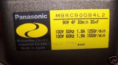 PANASONIC AC SERVO MOTOR GEARMOTOR M9RC90GB4L2 WITH GEARHEAD M9GC3.6B7 90 W 4P