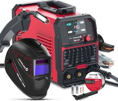 3 IN 1 Welder 140A Gasless Flux MIG/Lift Tig/Stick Welding Machine 110V Inverter