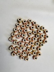 (50) M10-1.25 or 10mm Metric Hex Flange Stop Lock Nut / Nylon Insert ,Class 8.8