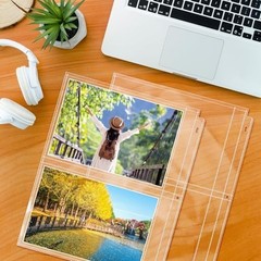 50 Pack 5″ x 7″ Clear Photo Sleeves for 3 Ring Binder, Double Sided 2-Pocket She