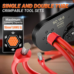 Professional Ferrule Crimping Tool Kit with 1200 Terminal Connector Sleeves
