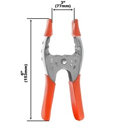 Megadeal Lot Of 12 – 6 Inch Clamp Large Heavy Duty – 2.5 Inch Jaw Opening