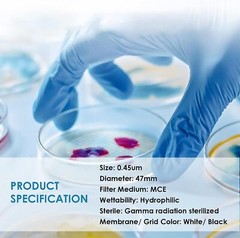 Simpure 10000x Sterile 15mL Conical Centrifuge Tube/0.45µm Gridd Membrane Filter