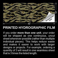 Vietnam Tiger Stripe Camouflage – 18″x46″ Hydrographic Film Hydro Dipping