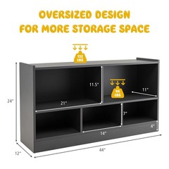 Costzon Toy Storage Organizer For Kids 5-Section School Classroom Storage For