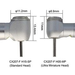 COXO Dental Small Mini Head LED Handpiece High Speed Air Turbine 4 Hole NSK Kids