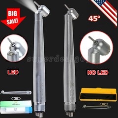 Dental Surgical High Speed /LED Handpiece 45° Degree Turbine 2/4H Fit KAVO NSK