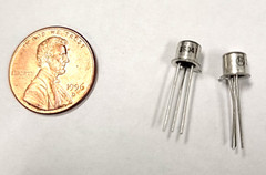MOTOROLA 2N2646 UniJunction transistors 2pcs .5a 30 V ,TO-18 case =NTE6401 new