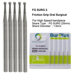 Wave Dental Surgical Burs Round Carbide Surgical Length Bur 25mm FGOS High Speed