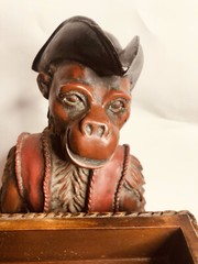 Revolutionary Monkey Business Card Holder – Table Top, Resin