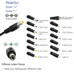 60W Power Supply Adjustable Variable Voltage DC 3V~24V Universal AC/DC Adapter
