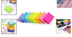 Sticky Notes 1.5×2 Inch Bright Colors – 8 Pads, Perfect for Organizing Ideas