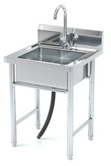 Utility Kitchen Sink Standing Stainless Steel Commercial Restaurant Laundry Sink