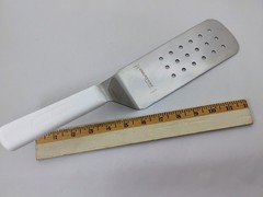 Dexter USA White Handle Grill Turner Spatula 8″X3″ Perforated PS286-8 Factory2nd