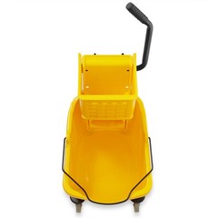 33 Quart Commercial Mop Bucket with Side Press Wringer, Yellow