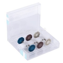 6Pcs Dental Composite Diamond System RA disc 14mm wheel polishing For Handpiece