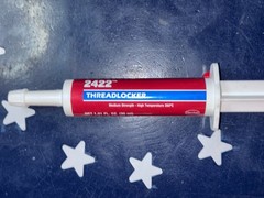 Loctite 2422 Threadlocker Blue Medium Strength Paste 1oz (30mL) Syringe 1135601