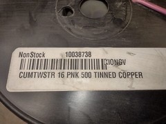 500′ 16AWG Stranded UL1015/1230/1032/MTW/BOAT/CSA Pink Tinned Copper Wire 600V