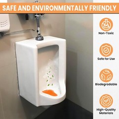 3 – 50 Scented Bathroom Urinal Screens Deodorizing Anti-Splash Fresheners Mats