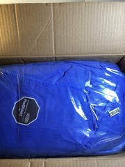 Box Of 25 DuPont Pro-Shield 10 Basic Coveralls/Med. Blue/Unopened/Disposable