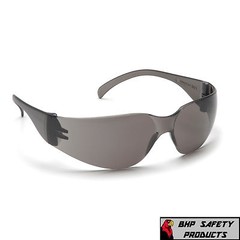 (144 PAIR) PYRAMEX INTRUDER SAFETY GLASSES SMOKE GRAY LENS SUNGLASSES S4120S