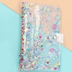 A6 Notebook Savings Binder Money Saving Record Folder Transparent Color