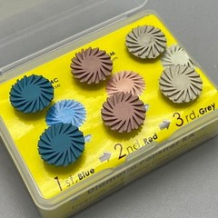 6pcs/Set Dental Composite Polishing Polisher Diamond System RA Disc 14mm Wheel