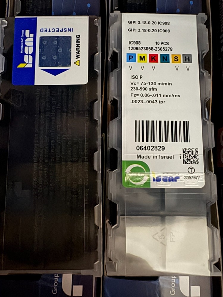 GIP 3.18-0.20 IC908/ISCAR 10 PCS