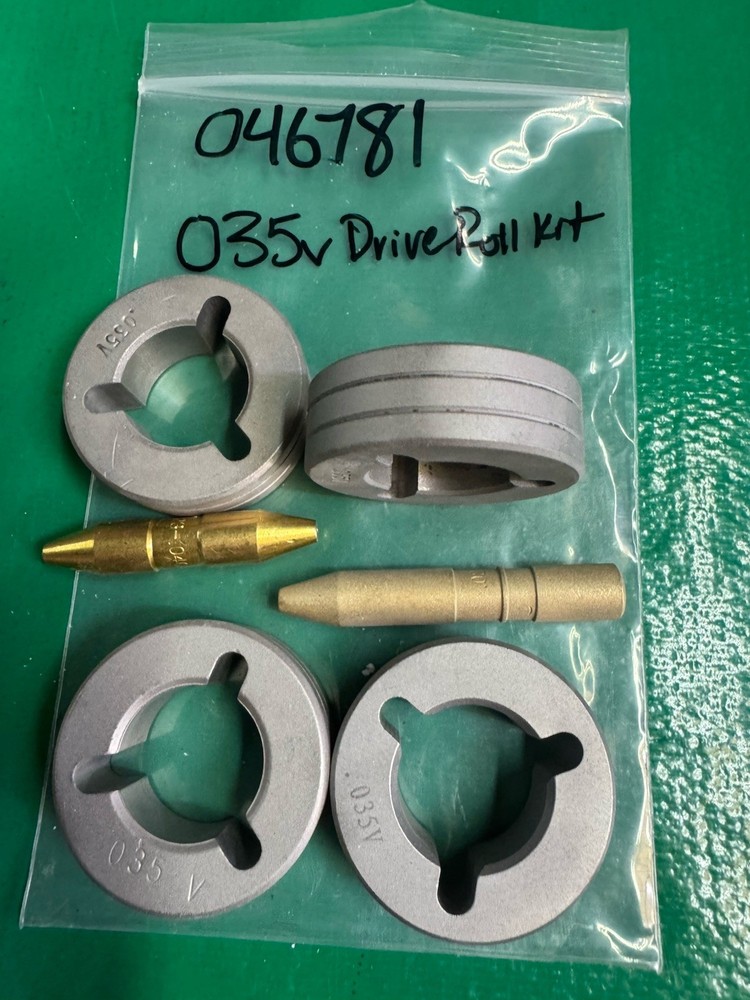 046781 Drive Roll Kit .035V Refurbished Rolls New Guides MILLER WIRE FEEDER PART