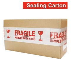 12 Rolls 3″x110 Yards Fragile Handle with Care Packing Shipping Box Sealing Tape