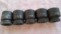 3/4 DRIVE IMPACT 6 POINT SOCKETS 1-3/16 1-5/16 1-3/8 1-1/2 1-5/8 GREAT COND gift