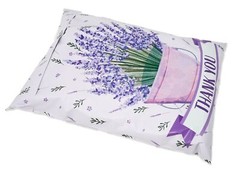 10×13 Lavender Plant Thank you Poly Mailers, Self Sealing Purple Spring Summer M
