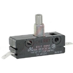 SNAP SWITCH SPDT 25 AMP 125-250V Single Pole; Metal E14 -01 Cherry PUSH ON
