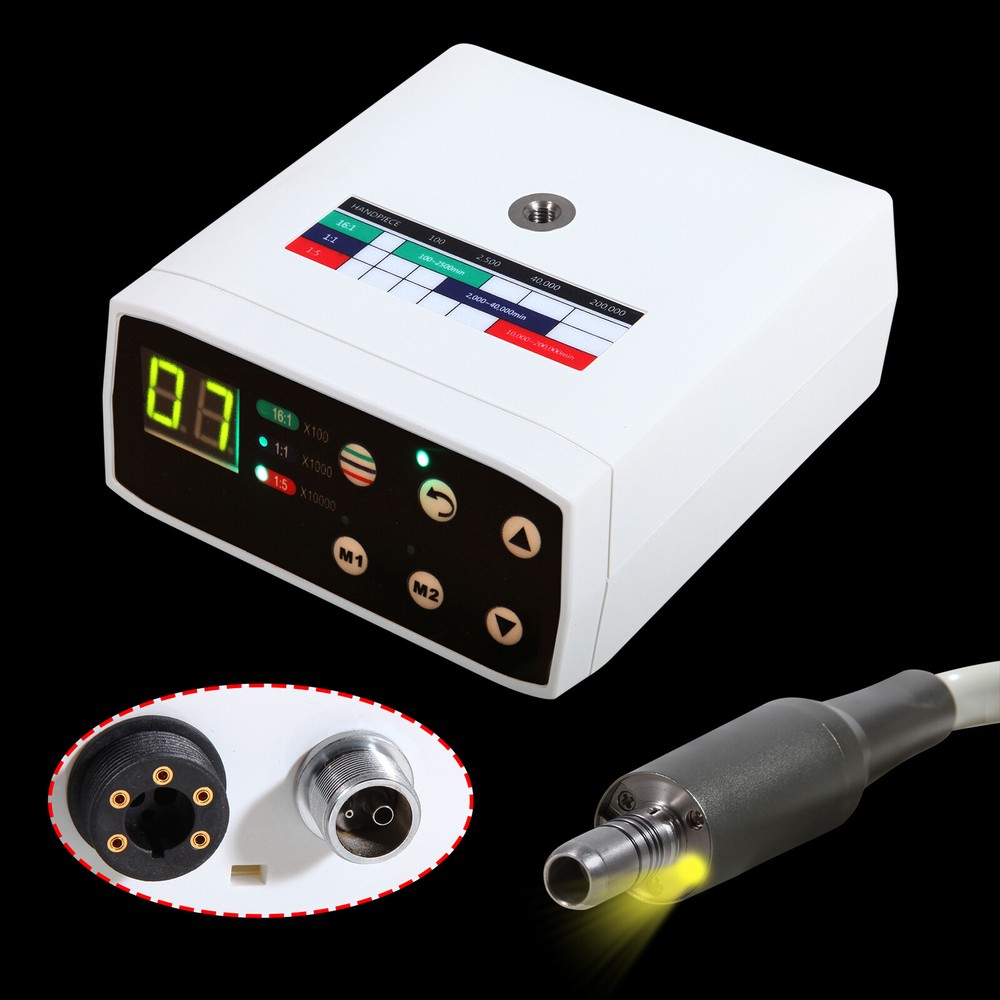 Dental Brushless LED Electric Motor Fit 1:1/16:1/1:5 Handpiece 2 H SA NSK Style