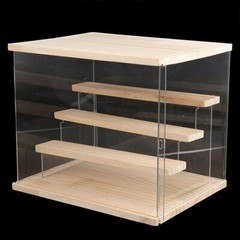 4-Tier Large Acrylic Display Case Dustproof Box for Collectibles Action Figures