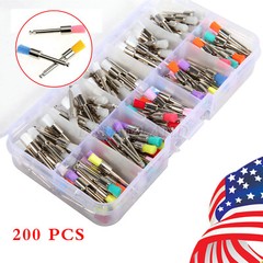 200 Pcs Dental Nylon Polishing Flat Latch Polisher Prophy Brush Disposable