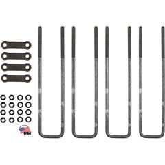 12-14-16-18-20-22 Inch Square U-Bolt Kits – 4 Bolt Sets for Heavy-Duty Use