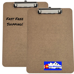 2 Pack Recycled Wood Clipboard A4 Letter Size Low Profile Clip 9″ x 12½”