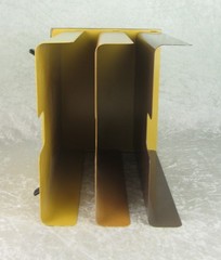 Mosler Harbor Metal Letter Tray Organizer Mid Century Modern 3 Shelf Vintage