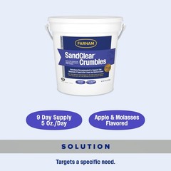 Farnam SandClear Psyllium Crumbles Supplement for Horses, 3 pounds, Brown