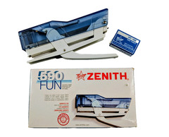 ZENITH 590 Fun Stapler Color Transparent Blue-Finest Quality-Made In Italy