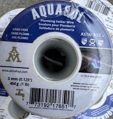 LOT Of 4 AQUASOL One Pound Solder Rolls – Plumbing – 5 Pounds Total Brand New