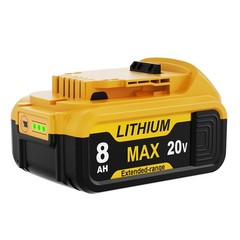 For DeWalt 20 Volt Max XR 8000mAh Lithium-Ion Battery DCB200-2 DCB201 4Pack
