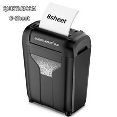 QUIETLEMON 8-Sheet Electric Paper Shredder Home Office Card Heavy Duty New