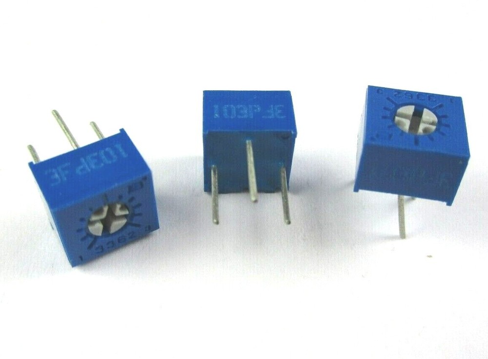 10pcs Bourns 10K Linear Taper Potentiometer .5W 1/2W 1-Turn Trimmer 3362P-001103
